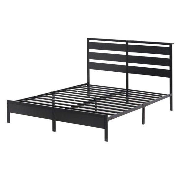 Artiss Bed Frame Queen Size LED Metal Bed Base with Charging Station - RnR Galore