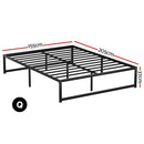 Artiss Bed Frame Queen Size Metal Bed Frame TINO - RnR Galore