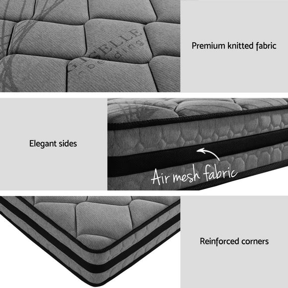 Artiss Bed Frame Queen Size Metal Frame DANE with Mattress - RnR Galore