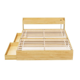 Artiss Bed Frame Queen Size with Charging Ports and 2 Drawers AURA - RnR Galore