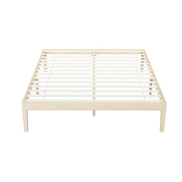 Artiss Bed Frame Queen Size Wooden Base Mattress Platform Timber Pine BRUNO - RnR Galore