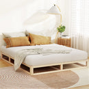 Artiss Bed Frame Queen Size Wooden Base Mattress Platform Timber Pine KALAM - RnR Galore
