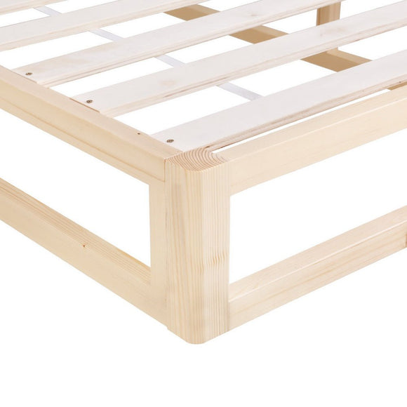 Artiss Bed Frame Queen Size Wooden Base Mattress Platform Timber Pine KALAM - RnR Galore