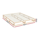 Artiss Bed Frame Queen Size Wooden Base Mattress Platform Timber Pine KALAM - RnR Galore