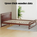 Artiss Bed Frame Queen Size Wooden Walnut WITTON - RnR Galore