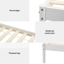 Artiss Bed Frame Queen Size Wooden White DALY - RnR Galore