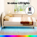 Artiss Bed Frame Single Size Boucle Beige SASA - RnR Galore