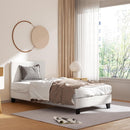 Artiss Bed Frame Single Size Boucle Fabric Mattress Base Platform Wooden - RnR Galore
