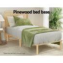 Artiss Bed Frame Single Size Wooden Base Mattress Platform Timber Pine AMBA - RnR Galore