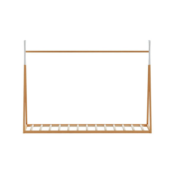 Artiss Bed Frame Wooden Kids House Single Frame Oak ENID - RnR Galore