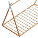 Artiss Bed Frame Wooden Kids House Single Frame Oak ENID - RnR Galore