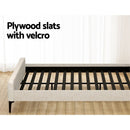 Artiss BedStory King Bed Frame with Mattress Set Platform Base Pocket Coil Linen Upholstered - RnR Galore