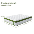 Artiss BedStory Queen Bed Frame with Mattress Set Platform Base Pocket Coil Linen Upholstered - RnR Galore