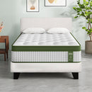 Artiss BedStory Single Bed Frame Mattress Bundle Platform Headboard Medium Firm Hybrid White - RnR Galore