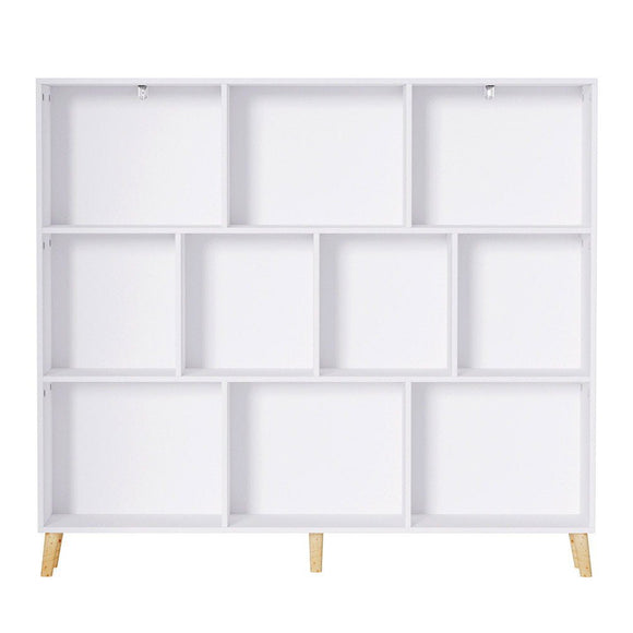 Artiss Bookshelf 3 Tiers 10 Cubes - CORA White - RnR Galore