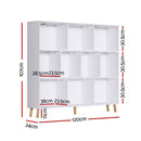 Artiss Bookshelf 3 Tiers 10 Cubes - CORA White - RnR Galore