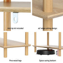 Artiss Bookshelf 5 Tiers Bookcase Display Shelves Wooden Storage Stand Rack Pine - RnR Galore