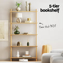 Artiss Bookshelf 5 Tiers Bookcase Display Shelves Wooden Storage Stand Rack Pine - RnR Galore