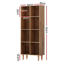 Artiss Bookshelf Bookcase 4 Tiers LEOR Walnut - RnR Galore