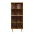 Artiss Bookshelf Bookcase 4 Tiers LEOR Walnut - RnR Galore