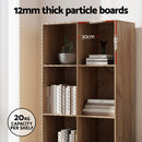 Artiss Bookshelf Bookcase 4 Tiers LEOR Walnut - RnR Galore
