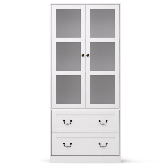 Artiss Buffet Sideboard 180cm Hutch Storage Cabinet Kitchen Drawer Door White - RnR Galore