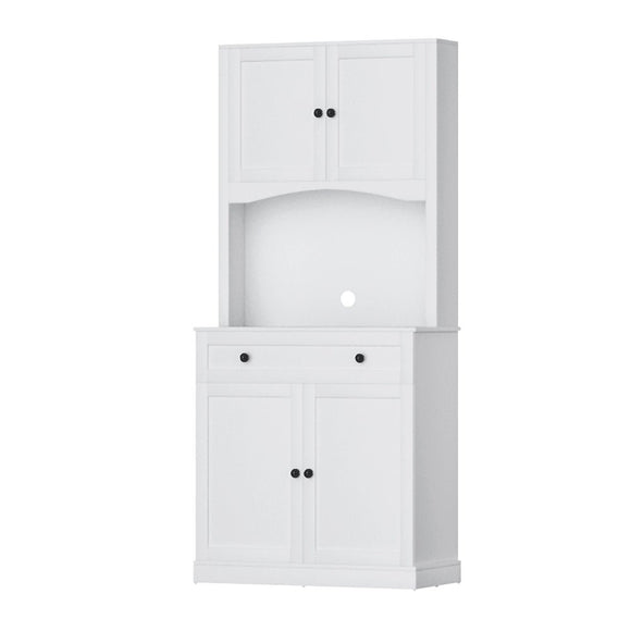 Artiss Buffet Sideboard Cabinet Cupboard Pantry Storage Shelves Hutch White - RnR Galore