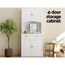 Artiss Buffet Sideboard Cabinet Cupboard Pantry Storage Shelves Hutch White - RnR Galore