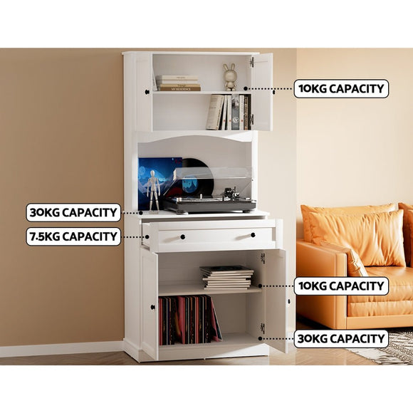 Artiss Buffet Sideboard Cabinet Cupboard Pantry Storage Shelves Hutch White - RnR Galore