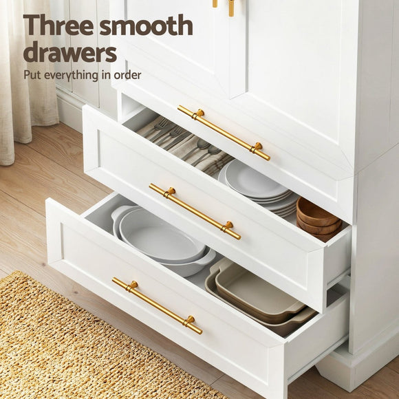 Artiss Buffet Sideboard Cabinet Pantry Kitchen Storage Cupboard Drawers Doors - RnR Galore