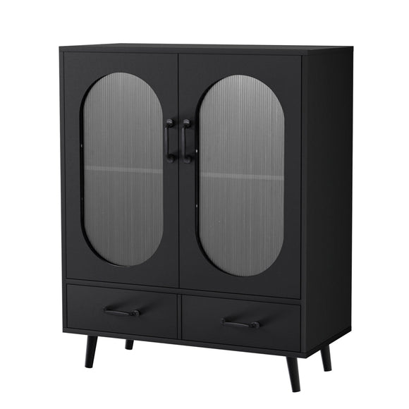 Artiss Buffet Sideboard Double Doors - Black - RnR Galore