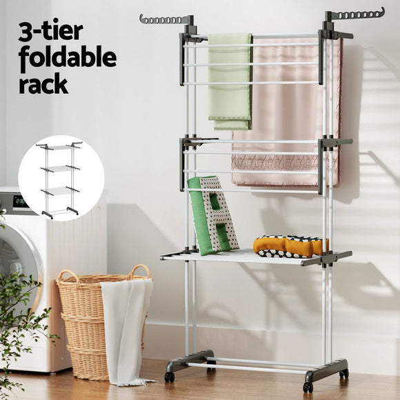 Artiss Clothes Airer Drying Rack 173cm Coat Hanger Foldable - RnR Galore