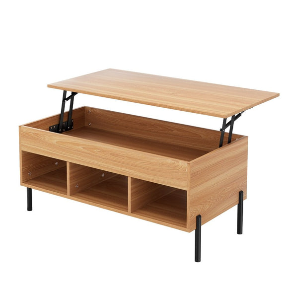 Artiss Coffee Table Lift - top Oak - RnR Galore
