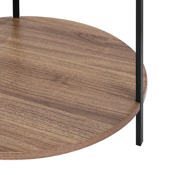 Artiss Coffee Table Side Table Round White Cedric - RnR Galore