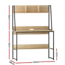 Artiss Computer Desk Bookshelf Storage 100CM Oak - RnR Galore