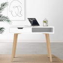 Artiss Computer Desk Drawer Cabinet Shelf White 90CM - RnR Galore