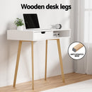 Artiss Computer Desk Drawer Cabinet Shelf White 90CM - RnR Galore