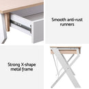 Artiss Computer Desk Drawer Oak 100CM - RnR Galore