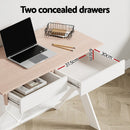 Artiss Computer Desk Drawer Oak 100CM - RnR Galore