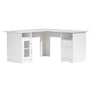 Artiss Computer Desk Shelf Cabinet L - Shape White 150CM - RnR Galore