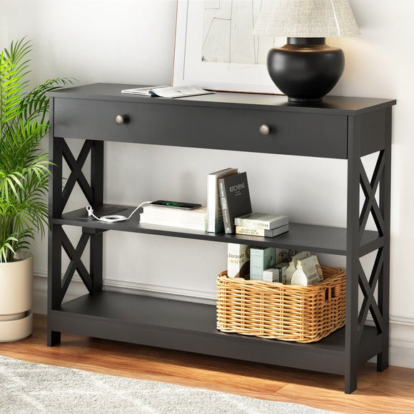 Artiss Console Table 3 - tier USB Outlets - RnR Galore
