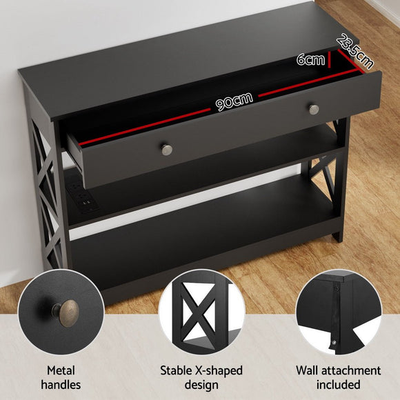 Artiss Console Table 3 - tier USB Outlets - RnR Galore
