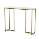 Artiss Console Table Marble Effect White&Gold - RnR Galore