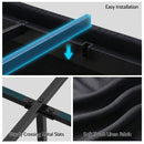 Artiss Double Bed Frame with Storage Drawers RGB Lights Charging Station Upholstered Fabric - RnR Galore