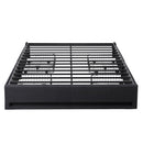 Artiss Double Bed Frame with Storage Drawers RGB Lights Charging Station Upholstered Fabric - RnR Galore