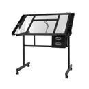 Artiss Drawing Desk Drafting Table Black - RnR Galore
