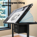 Artiss Drawing Desk Drafting Table Black - RnR Galore