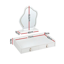 Artiss Dressing Table Floating LED White Daphne - RnR Galore