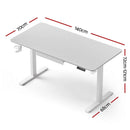Artiss Electric Standing Desk 140cm Adjustable Height Motorised Home Office Desk Drawer - RnR Galore