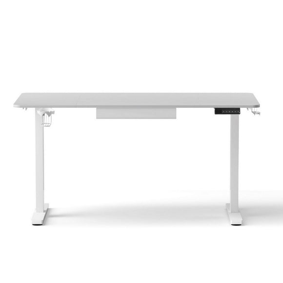 Artiss Electric Standing Desk 140cm Adjustable Height Motorised Home Office Desk Drawer - RnR Galore